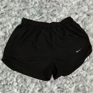 Nike Women’s Black Athletic Running Shorts with Reflective Swoosh